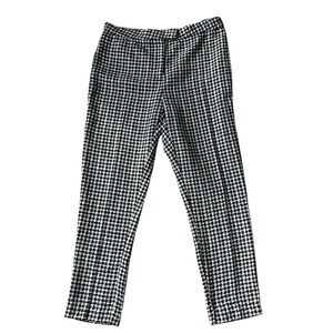 Autres Filles Plaid Ankle Pants Women's Slim Fit Cropped Dress Trousers